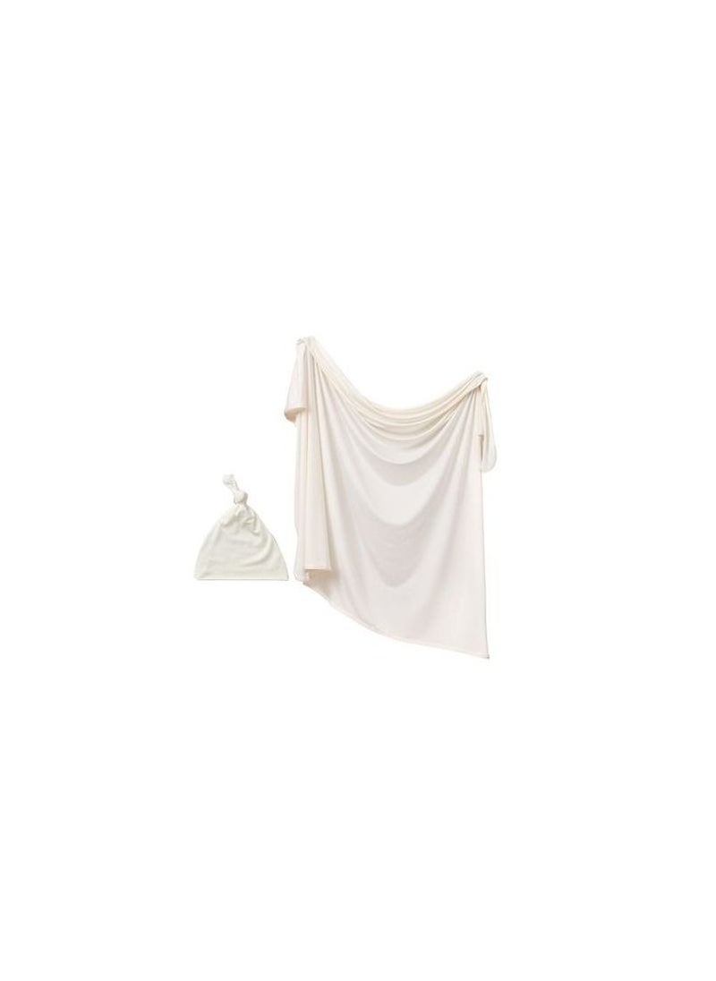 Anvi Baby Bamboo Swaddle and Sleep Suit Newborn Gift Set White 0 to 3 months  - Image 2