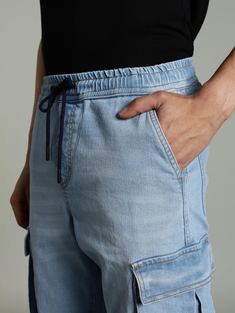 INKD Men's Regular Jeans (INKSS25MJG-606_Sky Why - Image 2