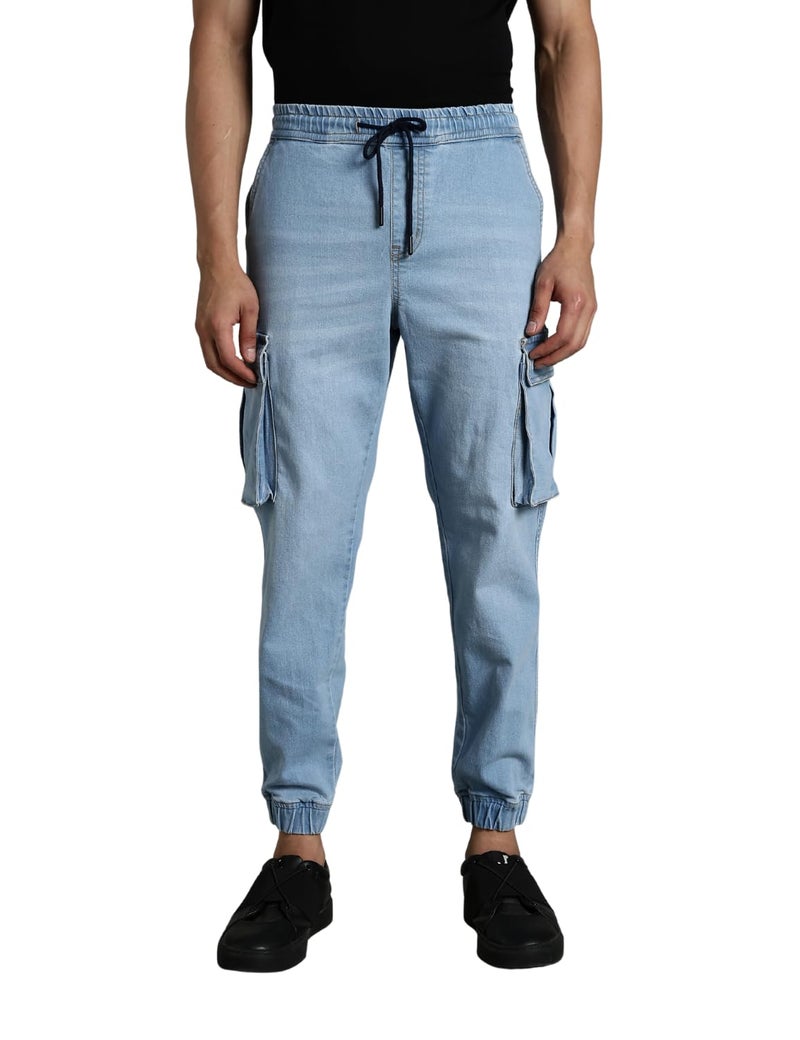 INKD Men's Regular Jeans (INKSS25MJG-606_Sky Why - Image 5