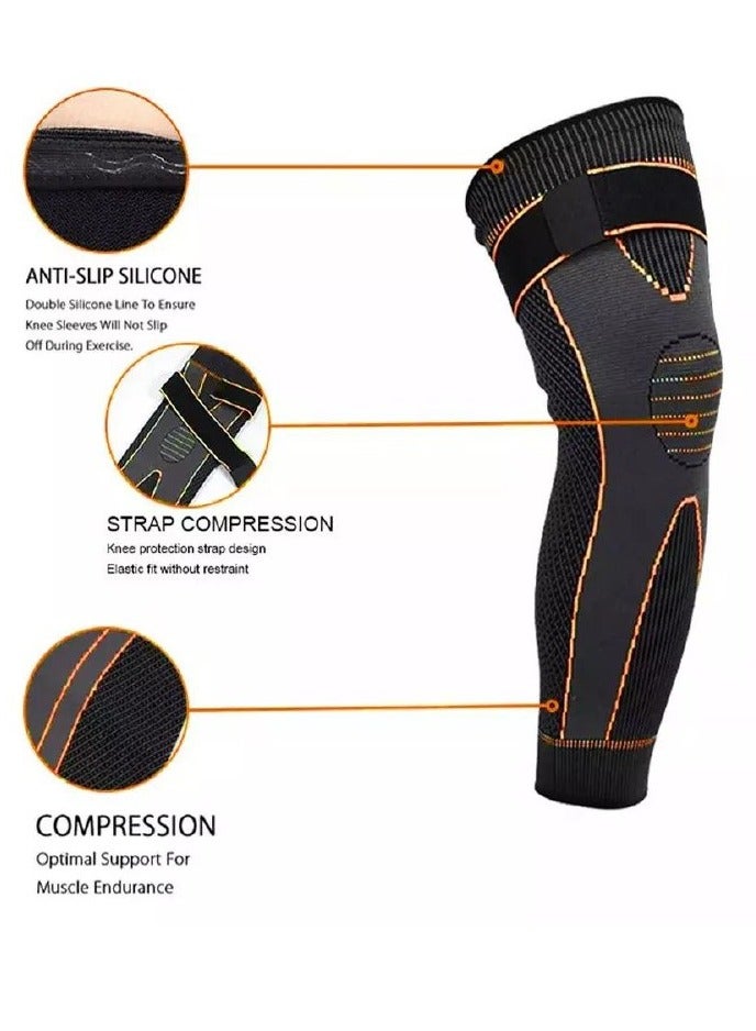 1 pair Knee High Quality Silicone Braces  Best Knee - Image 2