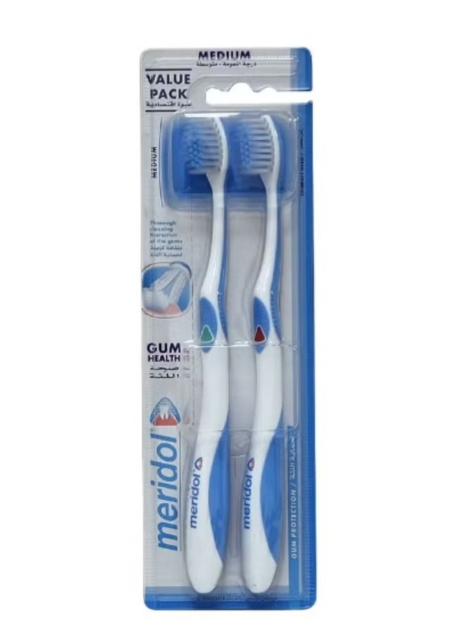 Meridol Meridol Medium Toothbrush | Gum Protection | Pack of 2