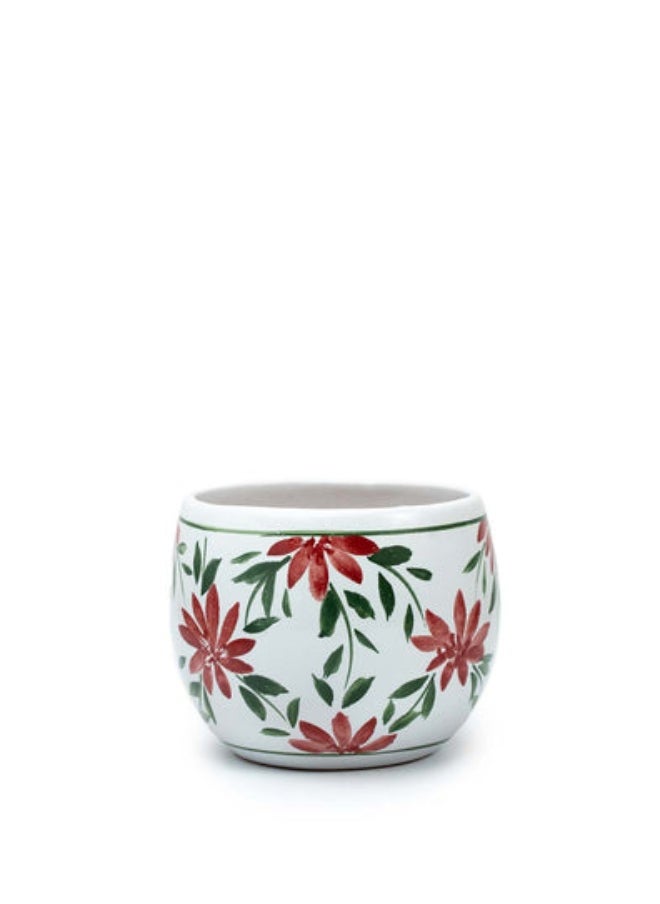 Balkans Handmade Pottery Pot Indoor/Outdoor
H 13 cm
D 15 cm 