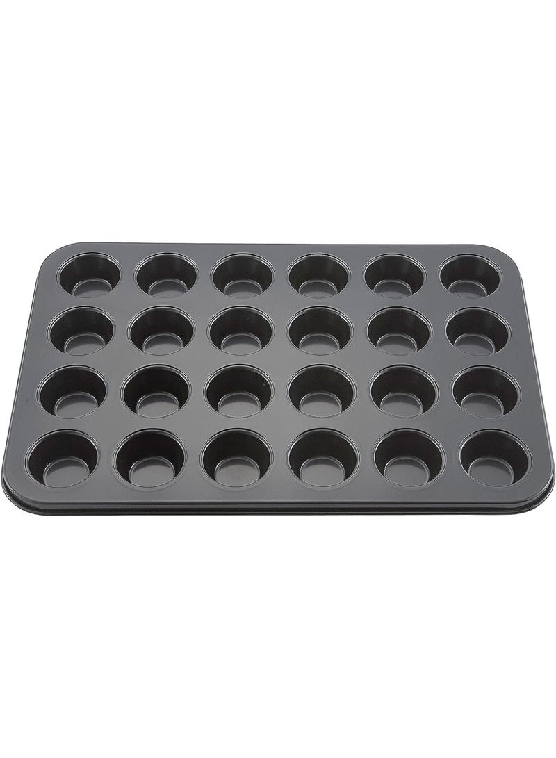 Soofam Mini Muffin & Cupcake Baking Pan with Non-Stick Coating for Easy Use & Clean 24 Cup 3.5cm Cup | Muffin & Cupcake Mold - Image 1