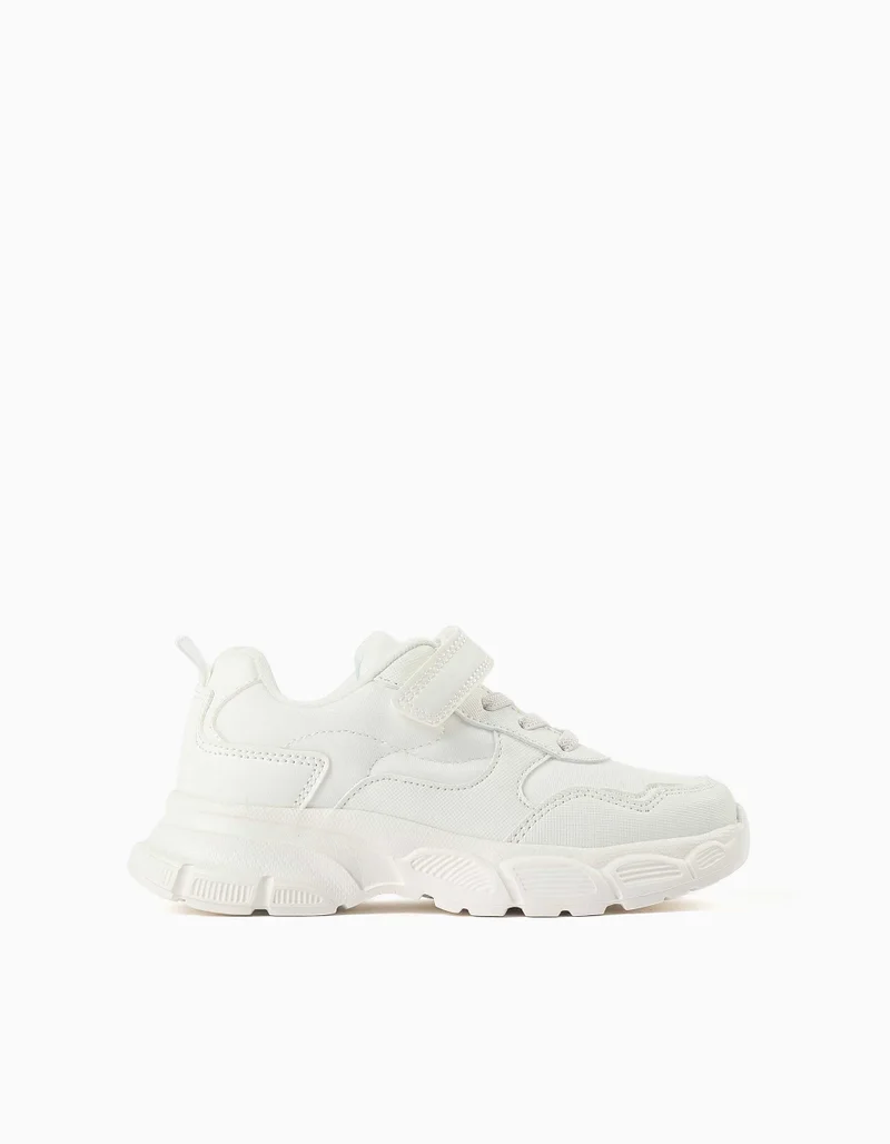 Ziddy Dual-Fabric Chunky Trainers With Mesh Lining