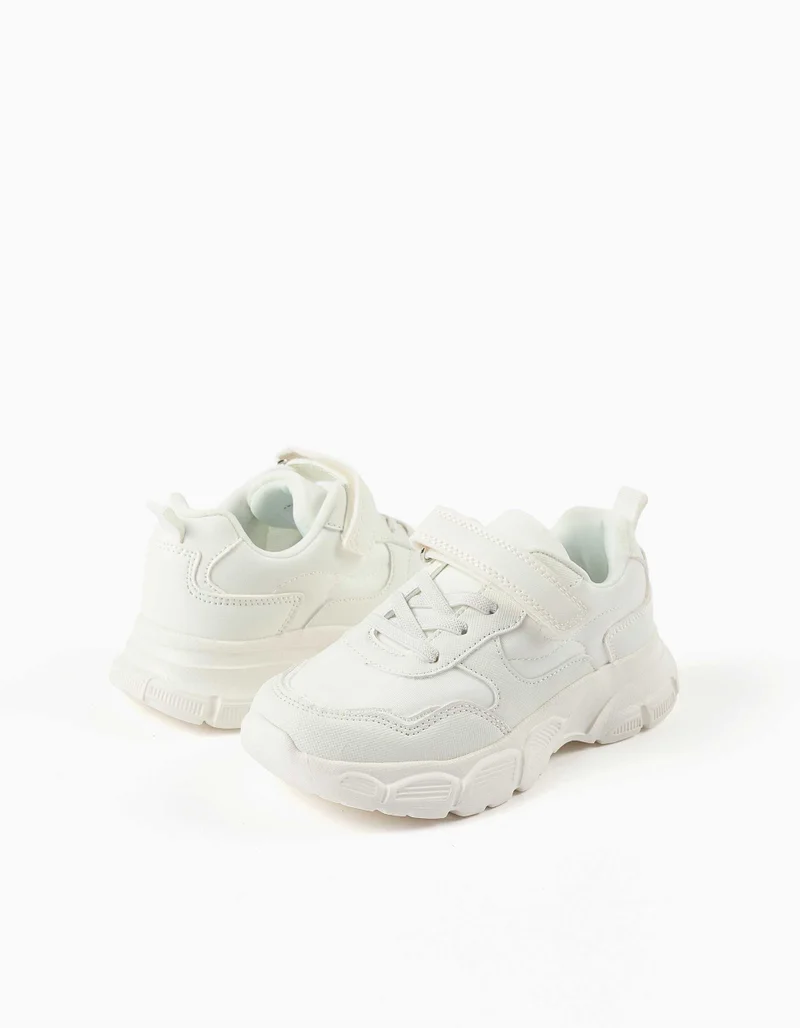Ziddy Dual-Fabric Chunky Trainers With Mesh Lining