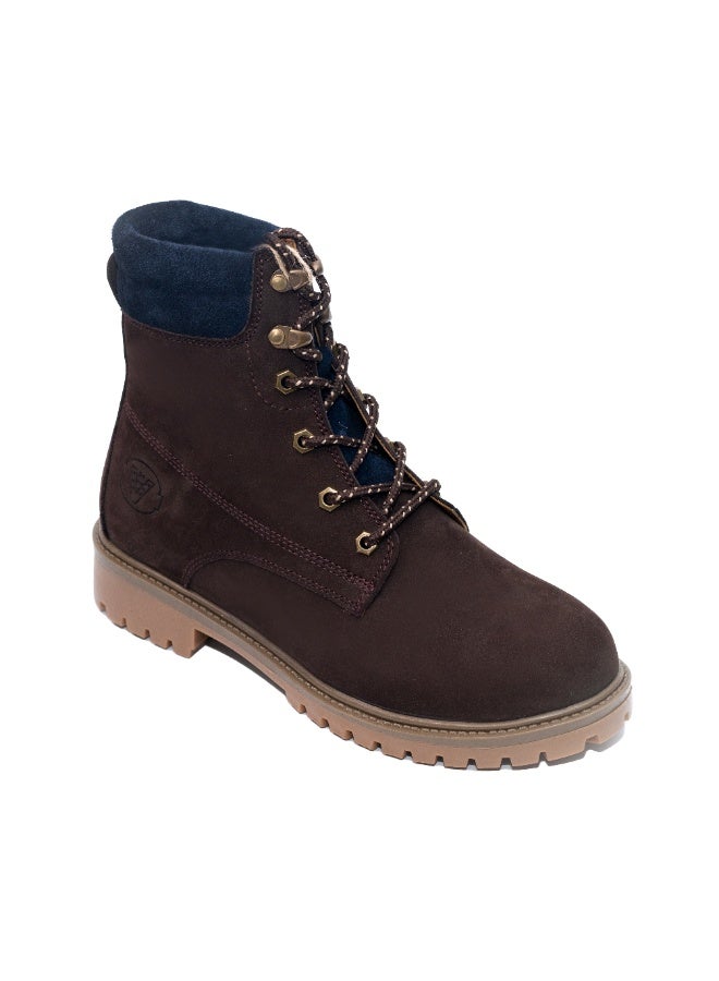 Levent Genuine Leather Working Style Half Boot - Brown - Image 2