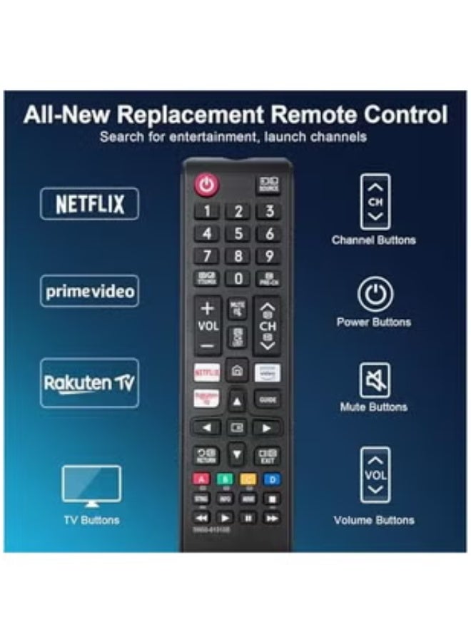 ELTRAZONE Universal Replacement Remote Control for Smart TVs – Compatible with All LED, QLED, SUHD, UHD, HDR, LCD, Frame, Curved, Solar, HDTV, 3D, 4K & 8K Models – Plug & Play, No Programming Required, Full Functionality - Image 3