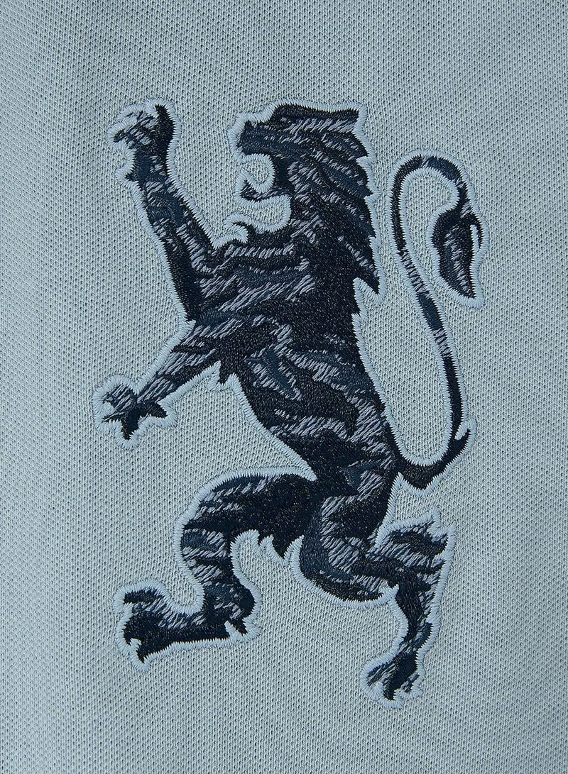 GIORDANO  Men's 3D Lion Polo: Slim Fit, Bold Embroidery, Premium Pique for Men | Best Price UAE