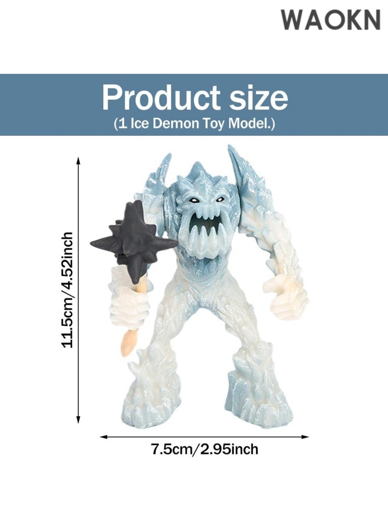 WAOKN Simulated Prehistoric Iceman Model Realistic Prehistoric Iceman Figurines Plastic Prehistoric Iceman Wildlife World Safari Animals Figures for Collection Science Educational Toy  - Image 2