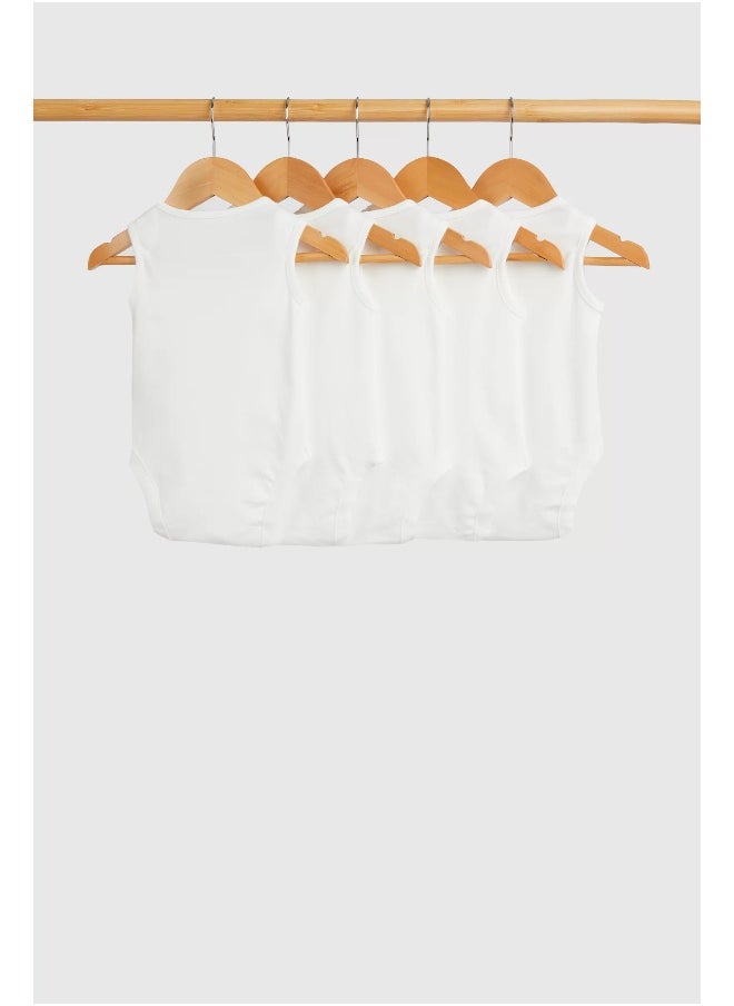 mothercare - Animals Sleeveless Bodysuits - 5 Pack - Image 1