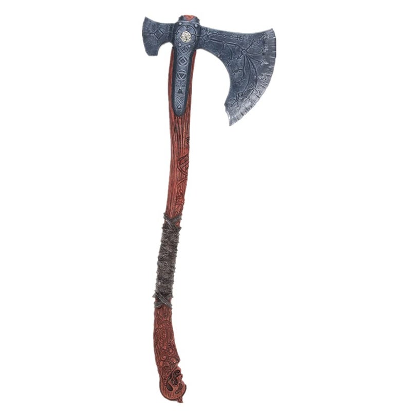 damdos Halloween Cosplay Props for God Axe PU Foam Vioking Axes Cosplay Weapon Birthday Gifts (Axe - Image 1