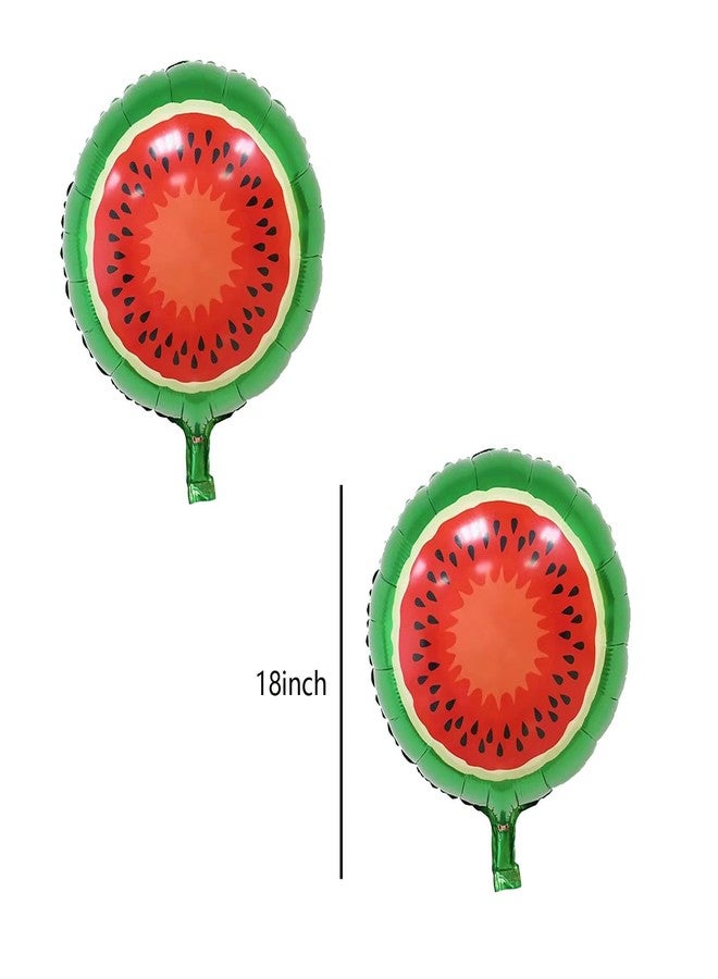 DYT 7pcs Watermelon Foil Balloons - Watermelon Birthday Number 1 Mylar Foil Balloon Fruit for 1st Birthday Decorations - Image 5