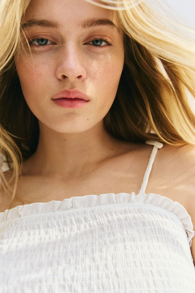 H&M Smocked strappy top