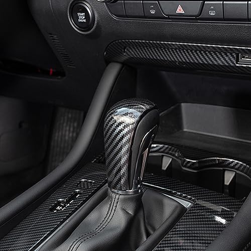 AOKIO Interior Center Console Gear Shift Knob Cover Gear Panel Cap Trim for Mazda 3 CX30 CX50 Accessories 2020 2021 2022 2023 2024 2025 (Not for CX5) - Image 4