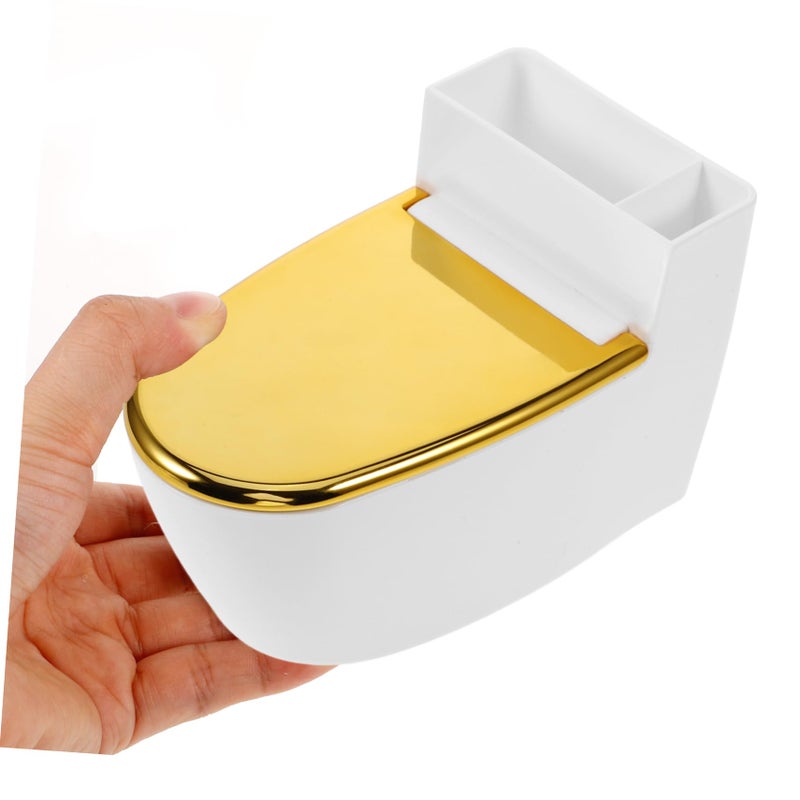 Wall Mounted Toilet Shaped Ashtray 4 Pack Space Saving Bathroom Decor Holder - Image 3