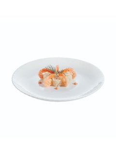 Luminarc Pampille Dishwasher and Microwave Safe Tempered Glass Dessert Plate White 19 cm Q4658  - Image 2