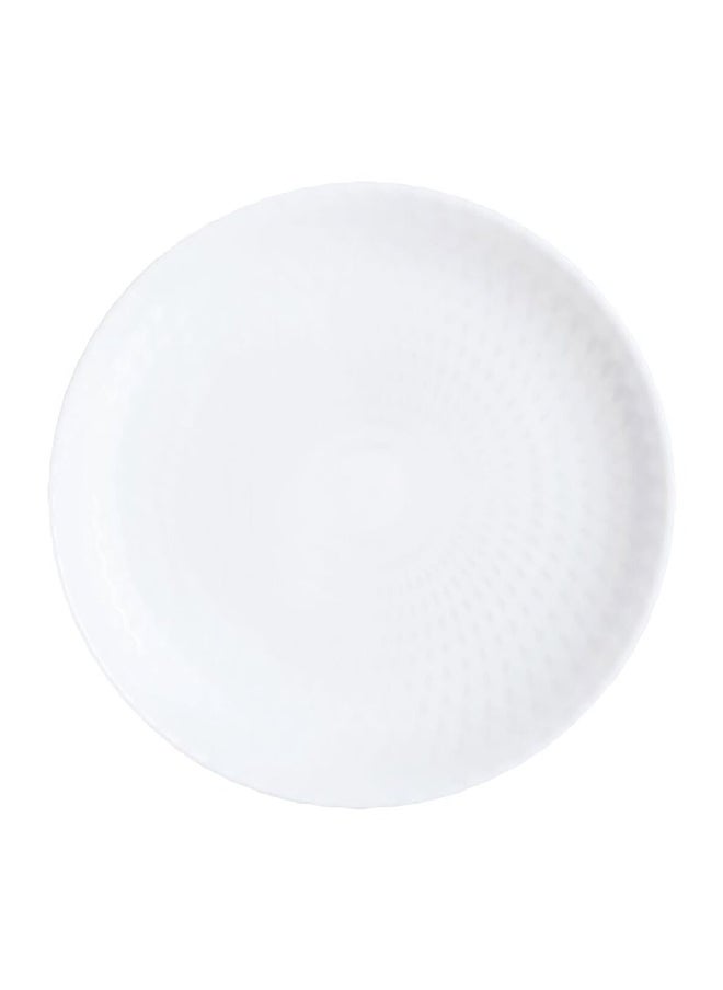 Luminarc Pampille Dishwasher and Microwave Safe Tempered Glass Dessert Plate White 19 cm Q4658  - Image 1