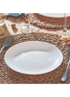 Luminarc Pampille Dishwasher and Microwave Safe Tempered Glass Dessert Plate White 19 cm Q4658  - Image 4