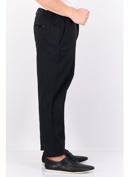 Threadbare Men Regular Fit Plain Chino Pants, Black  - Image 2