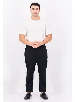 Threadbare Men Regular Fit Plain Chino Pants, Black  - Image 4