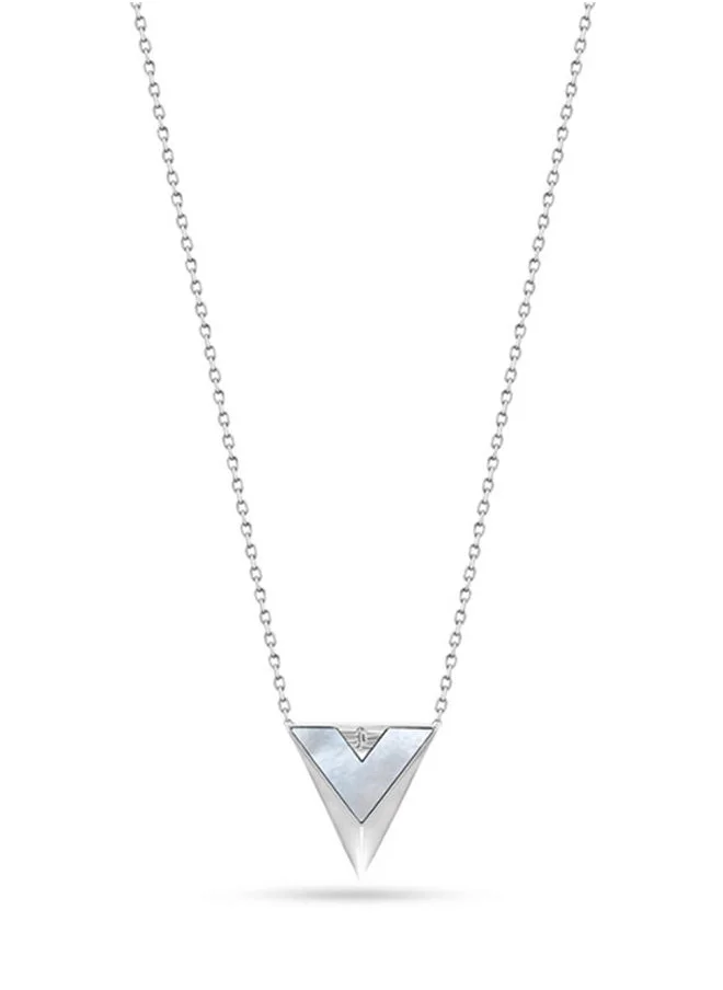 بوليس Stainless Steel necklace For Women in Silver PEJLN2212401