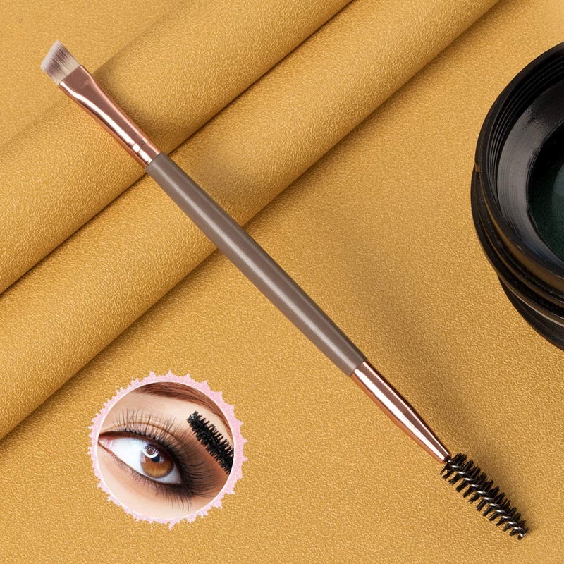 KingMas Eyebrow Brush Spoolie Dual Angled Eye Brow Brush Eyelash Comb Eyebrow Tool for Lining and Shaping Brows or Lashes (Dark Brown) - Image 4