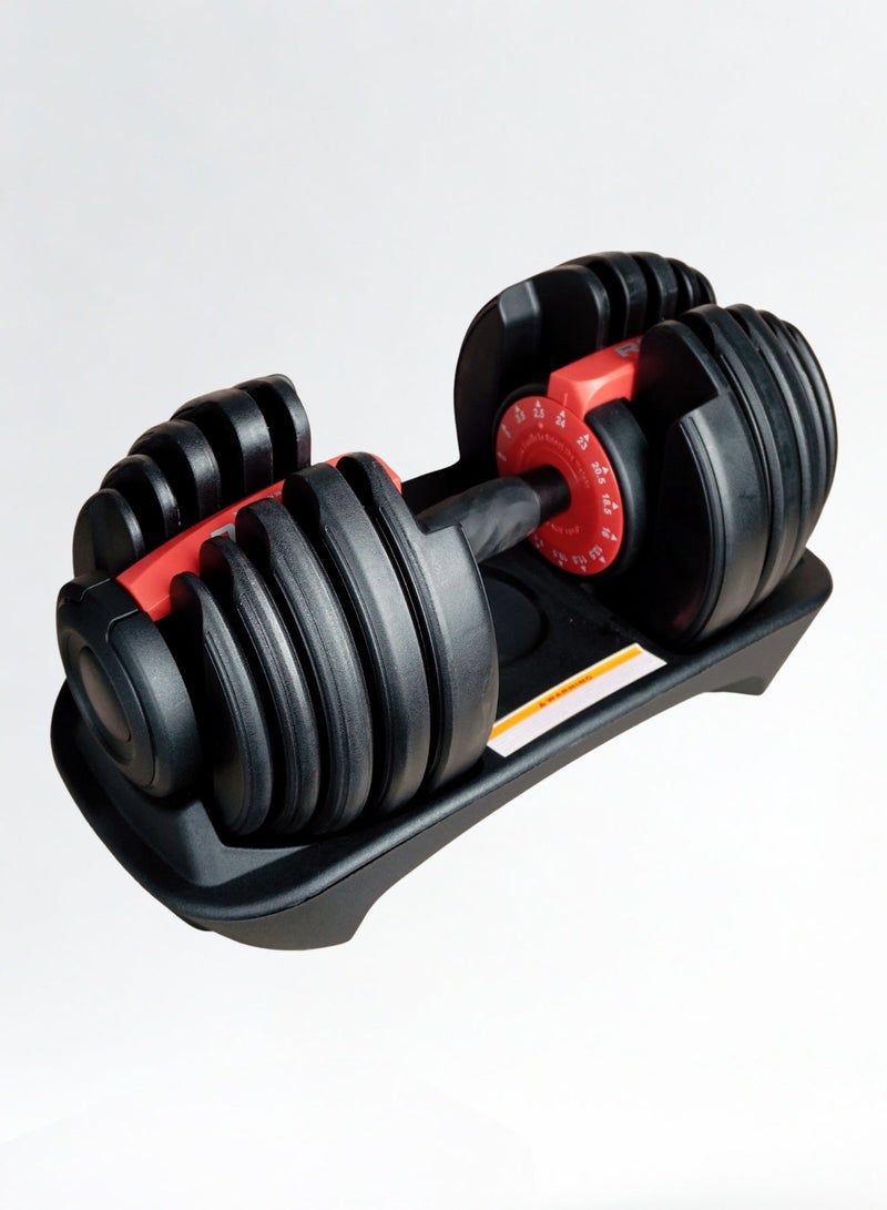 RAVE 24KG Adjustable Dumbbells Weight Gym Set for Home Office Fitness 15 IN 1 Dumbbell - Image 1