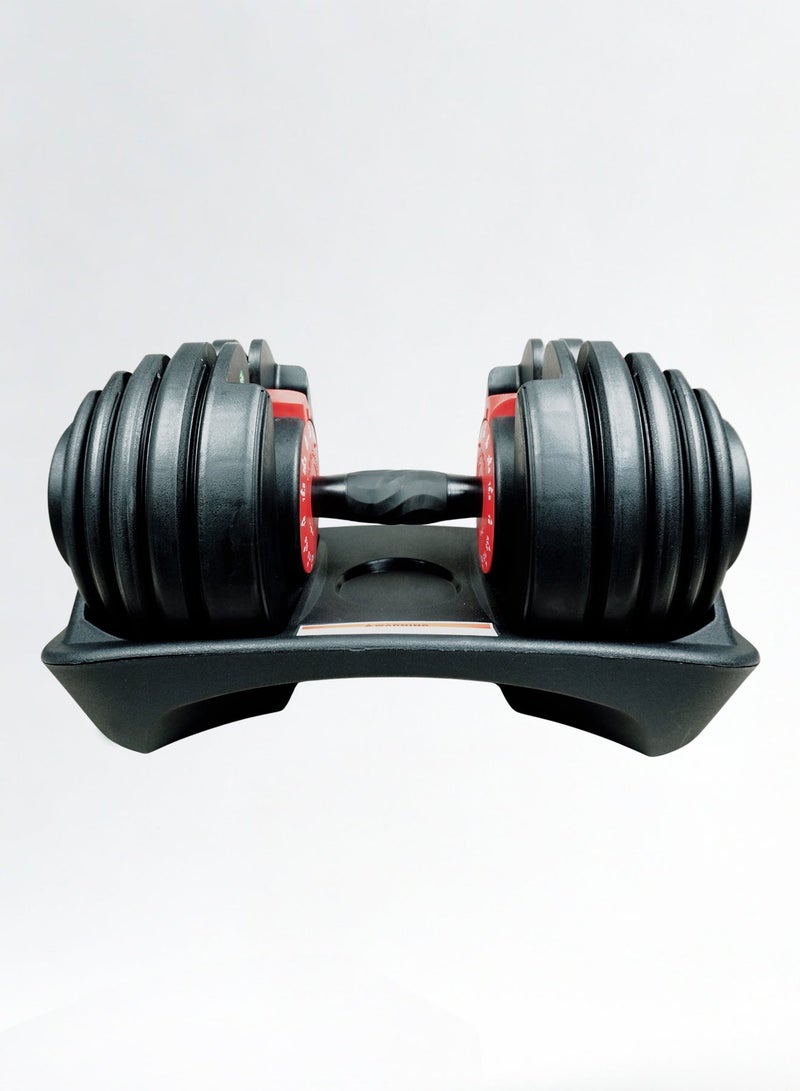 RAVE 24KG Adjustable Dumbbells Weight Gym Set for Home Office Fitness 15 IN 1 Dumbbell - Image 4