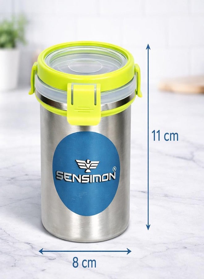 Sensimon Stainless Steel Tumbler with Airtight Leakproof Lid | BPA Free, Seal Lock, Rust Free & Easy to Carry | Office, Gym, Travel & Home Use | Freezer Safe Container | 350 ML Capacity | Set of 2 - Image 2