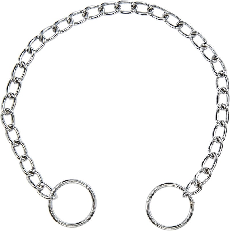 Hamilton Metal Slip Link Choke Chain Dog Collar, Fine 2.0mm x 12" - Image 1