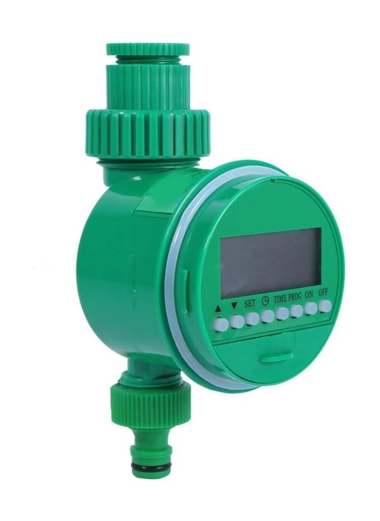 Joshberg - Automatic Watering Timer,Outdoor Garden Irrigation Controller,Irrigation Controller Hose Faucet Timer 3/4" 1/2" Tap Automatic Watering Device without Battery Green - Image 1