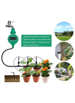 Joshberg Automatic Watering Timer,Outdoor Garden Irrigation Controller,Irrigation Controller Hose Faucet Timer 3/4" 1/2" Tap Automatic Watering Device without Battery Green  - Image 3