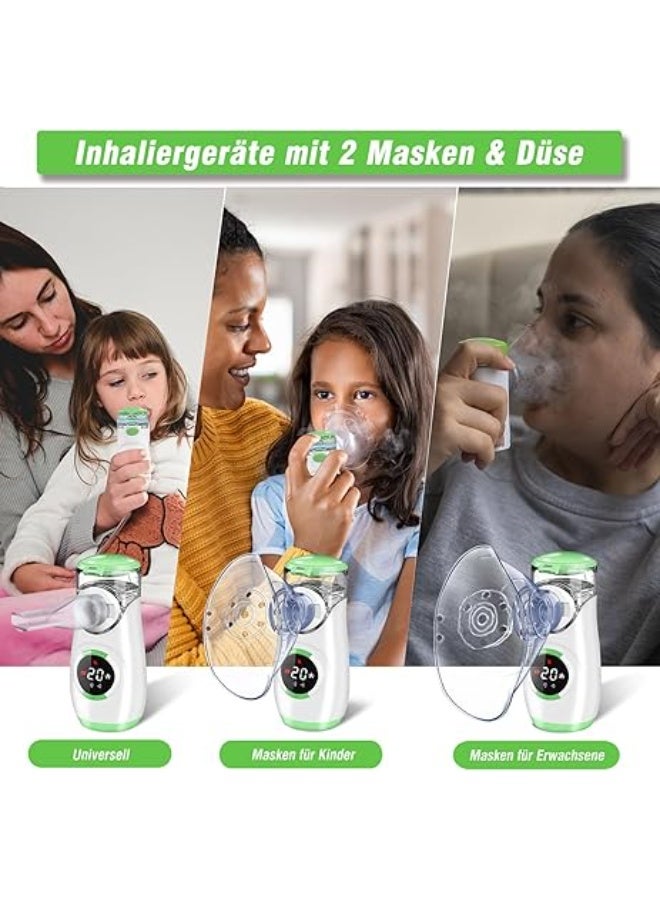 Ultralight Portable Inhaler with Digital Display - Nebulizer Device for Adults & Children - Complete Set with Mask & Mouthpiece - Image 4