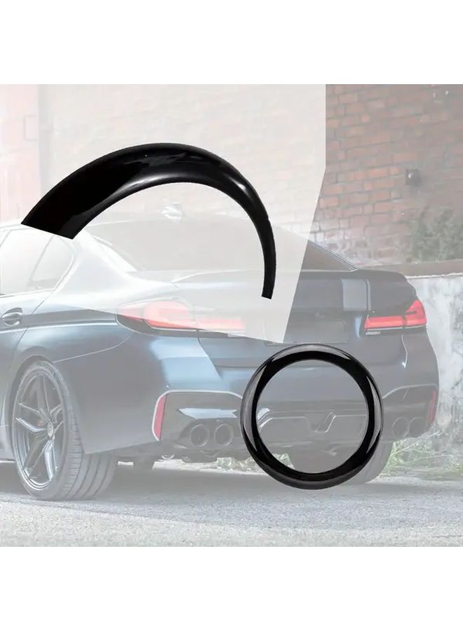 غطاء شعار خلفي بحلقة زخرفية سوداء متوافق مع طرازات بي إم دبليو سلسلة 1 F20 F21 - Image 4