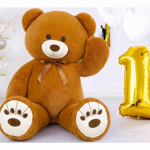 MaoGoLan Giant Teddy Bear 50in Large Stuffed Animal Jumbo Big Bear Plush, Soft Teddy Plush Toy for Kids Teens Girls Birthday Gift Cute Decorations for Baby Shower Themed Party - Image 5
