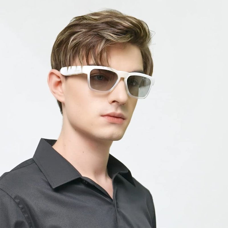 OhO sunshine OhO Smart Glasses,Polarized Sunglasses with Bluetooth Speaker,Athletic/Outdoor UV Protection and Voice Control,Unisex(Transitional Lens) - Image 4