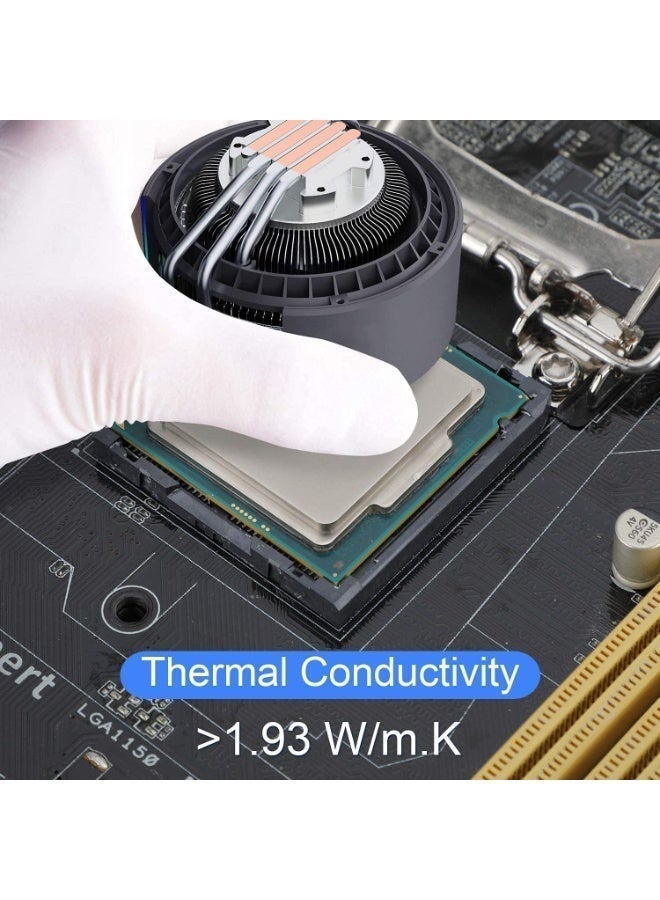 شابية عبوتان من معجون التبريد الحراري HY510 (100 غرام) > 1.93 واط/م.ك-CPU، معجون تبريد للكمبيوتر، معجون موصل حراري، معجون حراري لوحدة المعالجة المركزية ووحدة معالجة الرسومات وجهاز بلاي ستيشن 4 والكمبيوتر الشخصي - Image 4