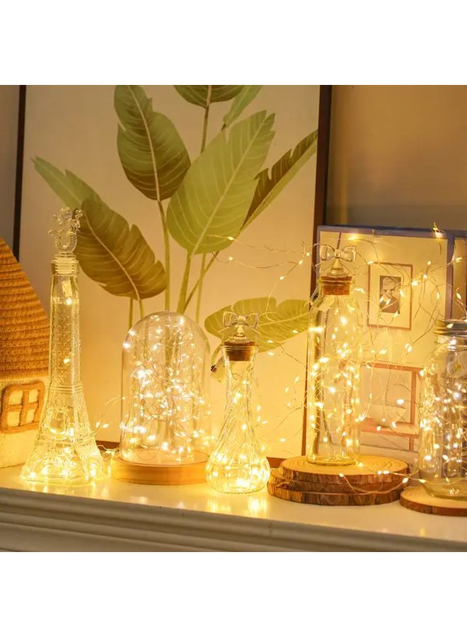 40 حزمة من أضواء خرافية LED ملونة داخلية بطول 78.74 بوصة، 3 أوضاع، أشكال صغيرة DIY من أسلاك النحاس، لتزيين الجرار الزجاجية وحفلات الزفاف والحفلات والمنزل والديكورات الخاصة بعيد الميلاد. - Image 3