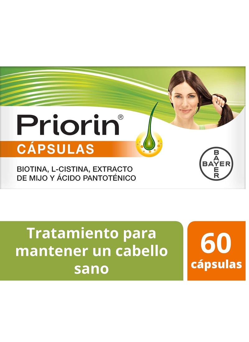 Priorin Priorin Capsules for hair loss and hair growth, Maintain Healthy Hair - 60 Capsules  - Image 2