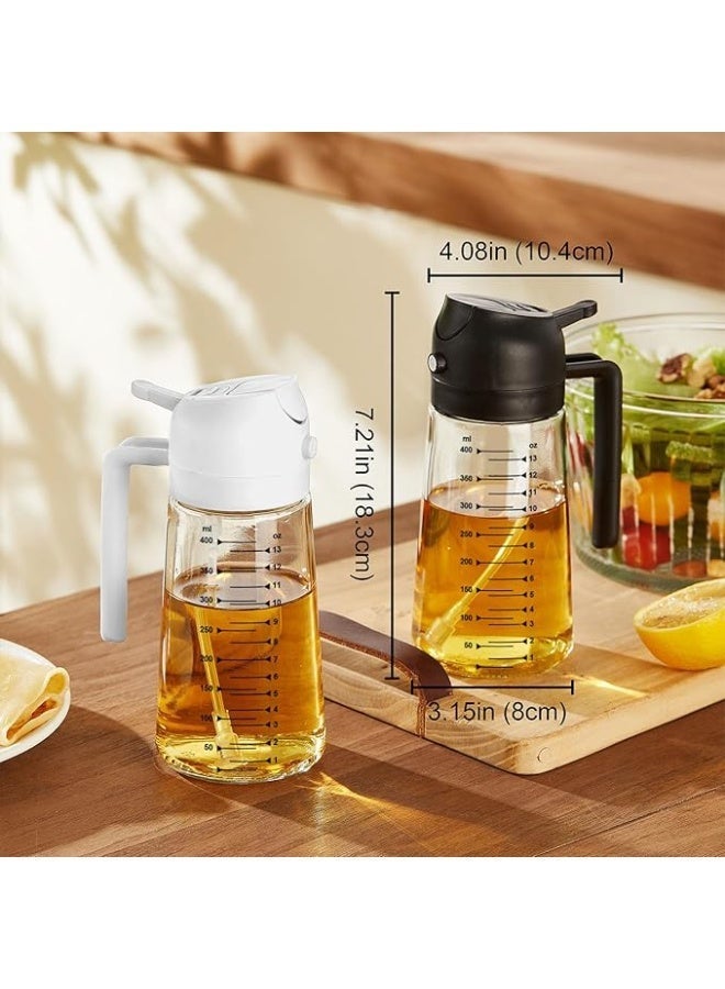 RELAXY Kitchen Oil Spray 470ml - Air Fryer 2-in-1 Oil Spray for Cooking, Salads, Vinegar and Kitchen Accessories - Black - Image 5