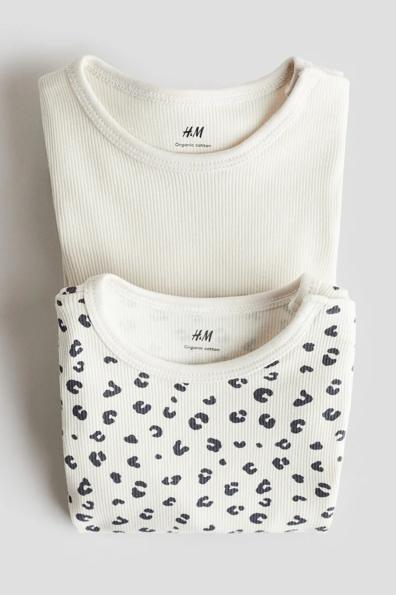 H&M 2-pack long-sleeved bodysuits
