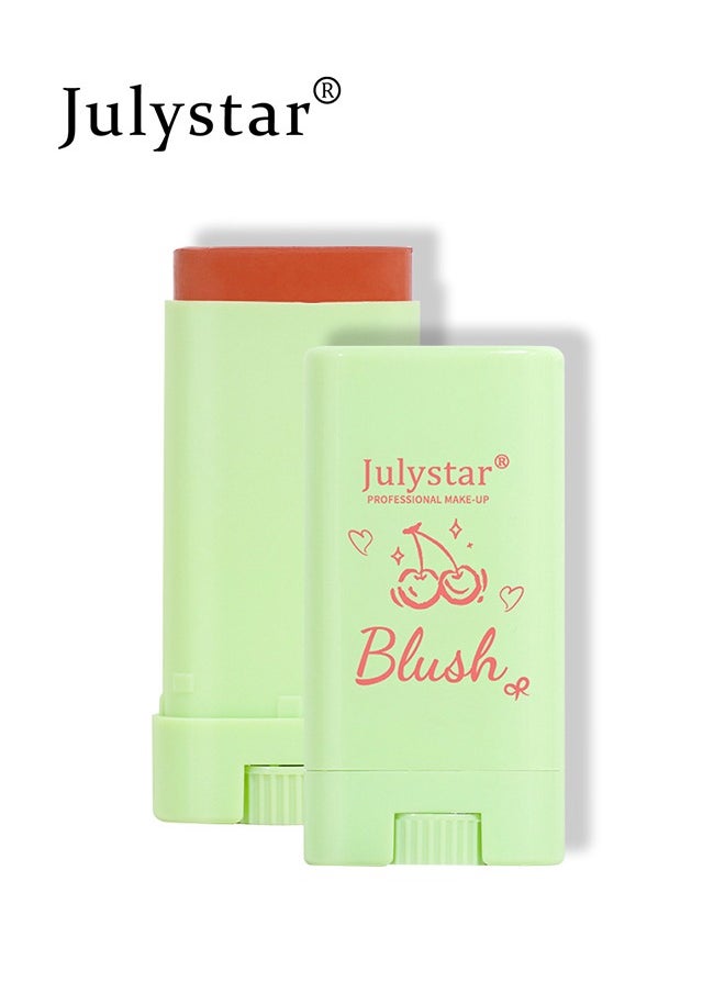 Julystar Blush Stick-  Waterproof Blush Makeup, Long Lasting 3 In 1 Cheek Blush & Lip Tint & Eye Shadow Makeup Stick, Cream Blush Makeup for All Skin Tones #03  - Image 1