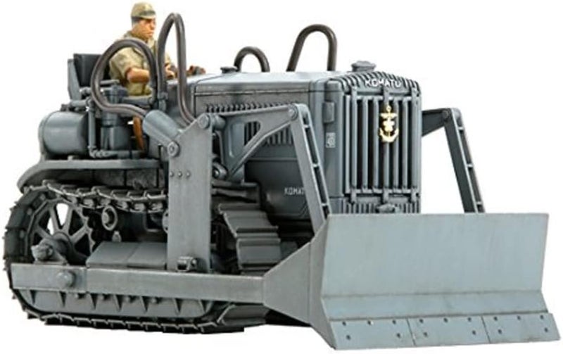 Tamiya Models Komatsu G40 Bulldozer Model Kit - 1/48 Scale with Driver Figure