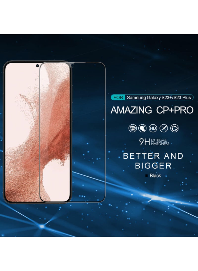 Nillkin - Nillkin CP+ PRO Anti-Explosion Glass Screen Protector, 0.33mm, 2.5D Designed For Samsung Galaxy S23 Plus - Black - Image 1