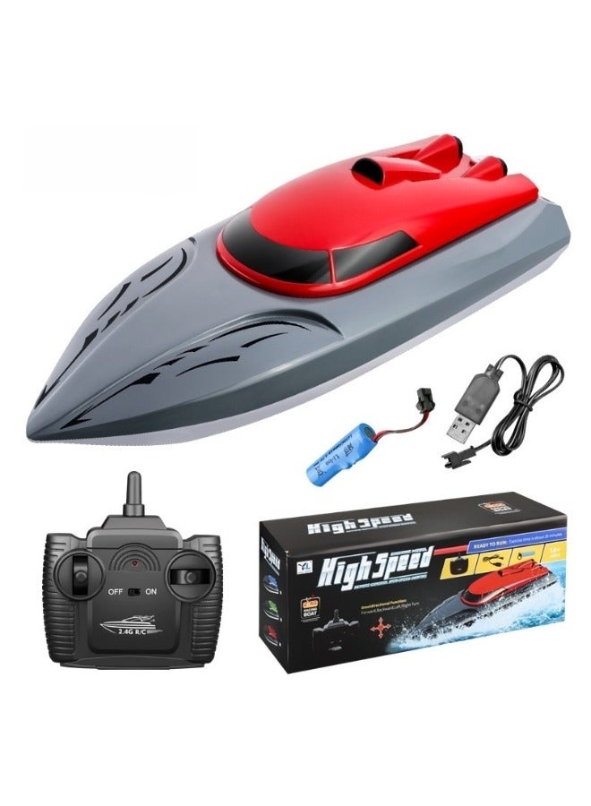 ريوكل قارب التحكم عن بعد قارب كهربائي عالي السرعة RC قارب مائي 18 كم/ساعة 2.4 جيجا هرتز قوارب سباق لعبة حمام سباحة للأطفال جهاز تحكم عن بعد لحمامات السباحة والبحيرات - Image 2