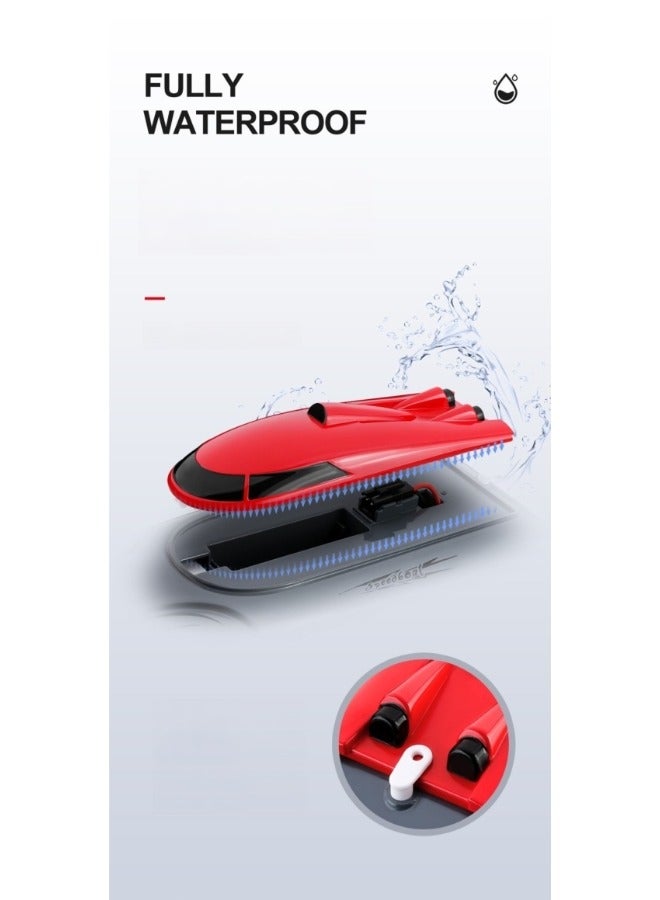 ريوكل قارب التحكم عن بعد قارب كهربائي عالي السرعة RC قارب مائي 18 كم/ساعة 2.4 جيجا هرتز قوارب سباق لعبة حمام سباحة للأطفال جهاز تحكم عن بعد لحمامات السباحة والبحيرات - Image 5