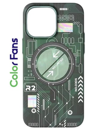 Dark Green/Circuit Board