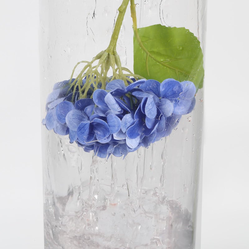 IPOPU 6PCS Real Touch Hydrangea Artificial Flowers Royal Blue Fake Hydrangeas with Stems Latex Realistic Faux Hydrangea Flowers for Wedding Centerpiece Floral Arrangements Home Decor (Royal Blue) - Image 2