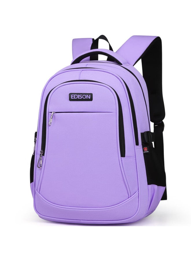 Edison Middle School Student Backpack With Spine Protection, Water-resistant, Large Capacity, Double Shoulder Bag For Upper Elementary School Students L796-11 - Image 1