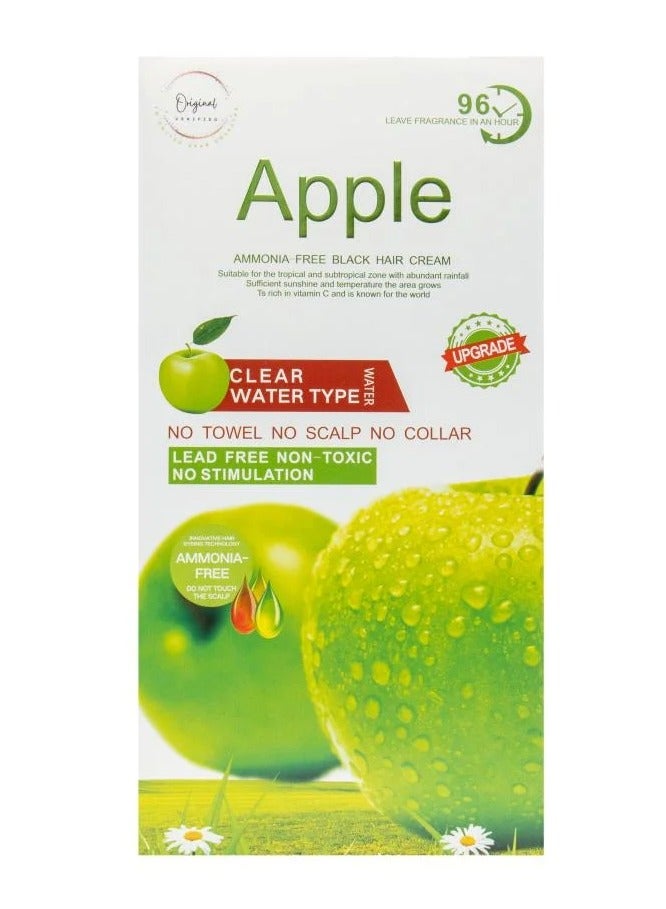 Black Ammonia Free Hair Color Cream - 500 ml Cream + 500 ml Developer - Apple (Natural Black A1) - Image 4